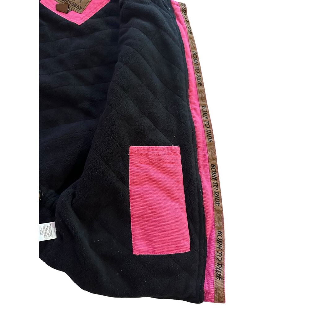 Roper Pink Sherpa Full Zip Vest L Western Cowgirl Ranchwear Coastal Cowgirl - Picture 7 of 10